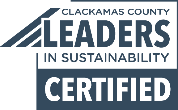 Clackamas County Leaders In Sustainability Certified Logo Clackamas County Leaders In Sustainability Certified Logo